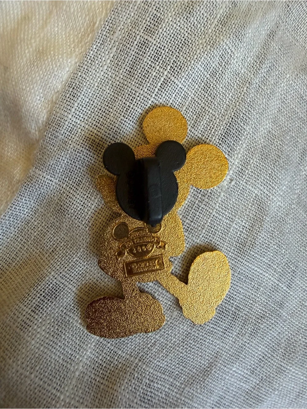 Disney Mickey Mouse Enamel Pin - Black, White, Red & Yellow